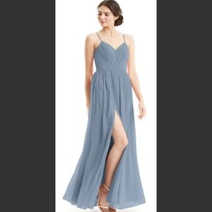Azazie Cora Dress Dusty Blue